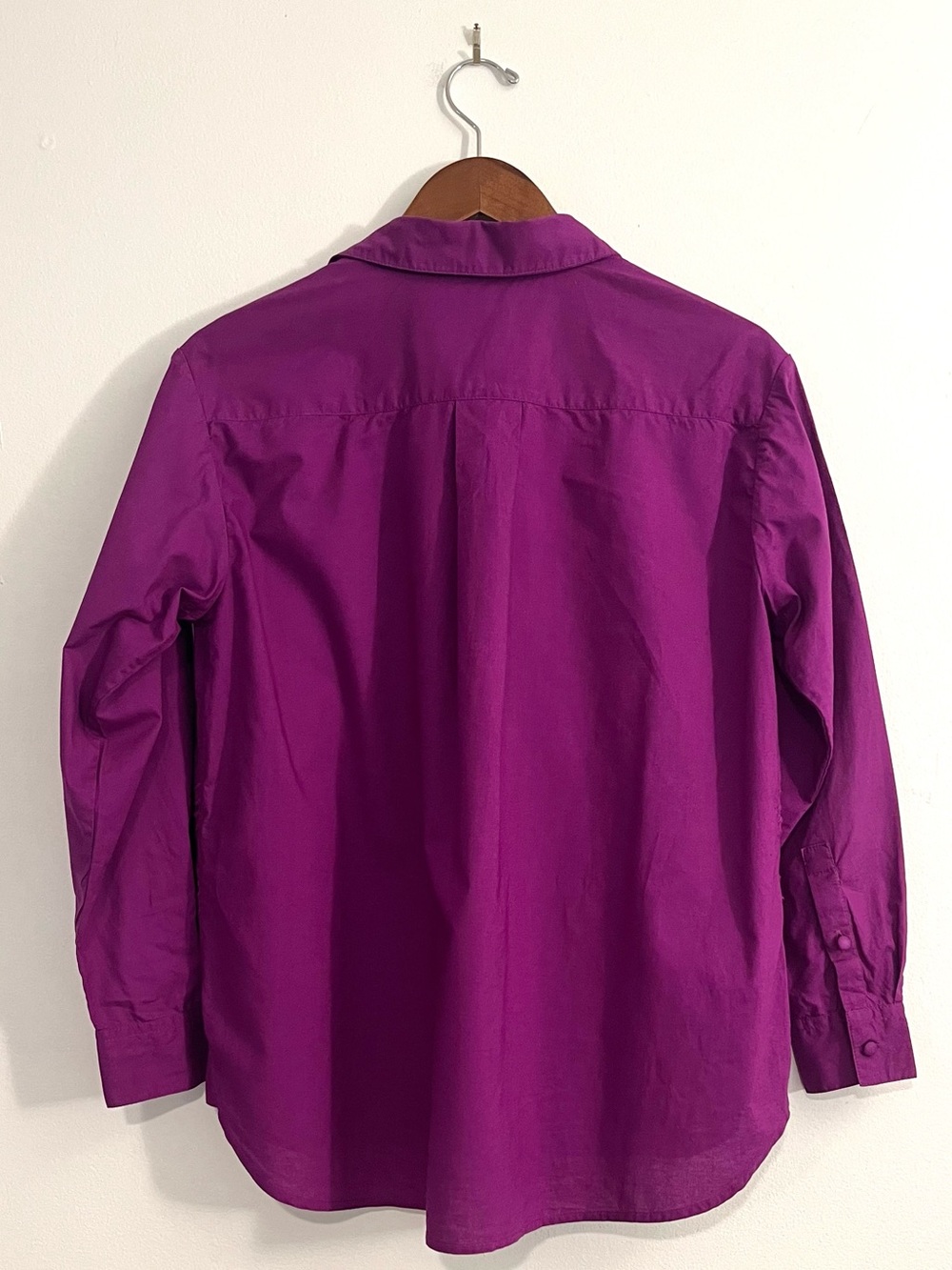 Sezane Maxy Shirt in Purple - Picture 8 of 11